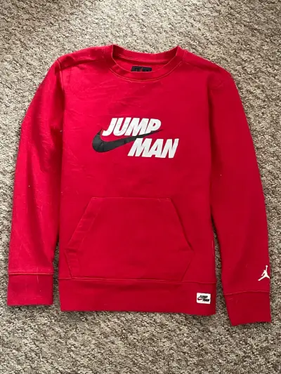 Polerón rojo Nike Jumpman para hombre - miniatura 1