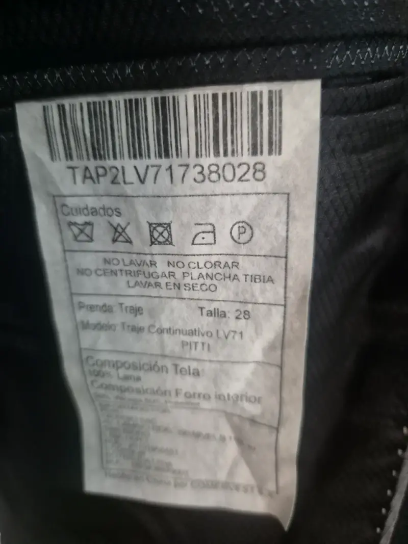 Traje formal gris oscuro Trial talla 28 - 2