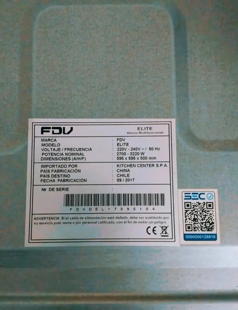 Horno empotrable FDV Elite en acero inoxidable - 2