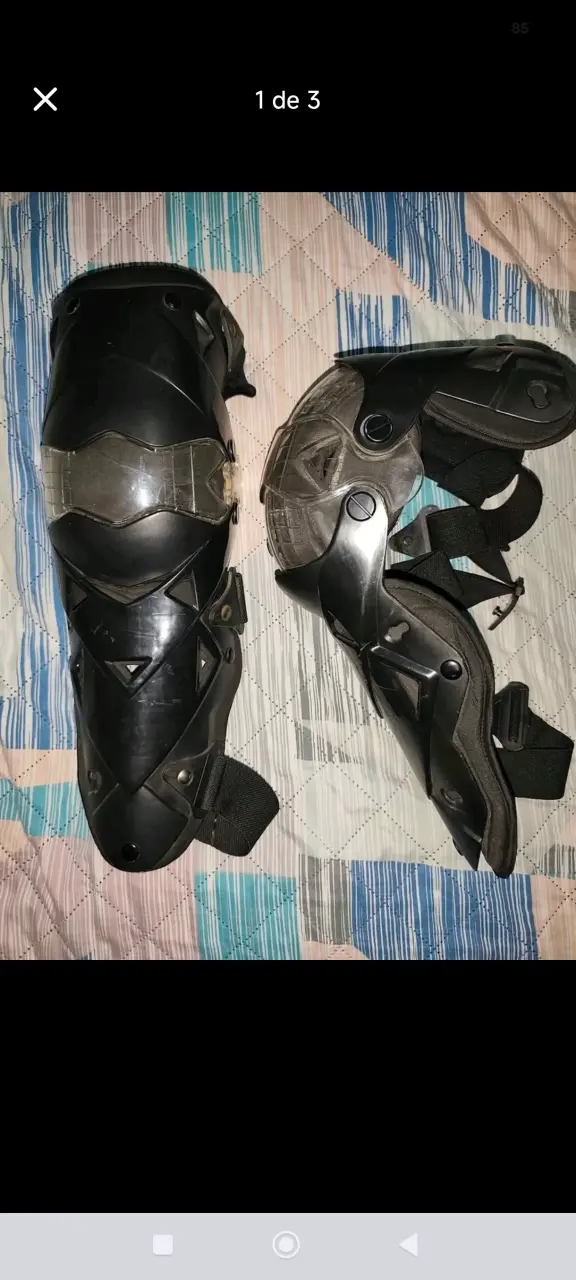 Rodilleras de protección para moto negras - 1