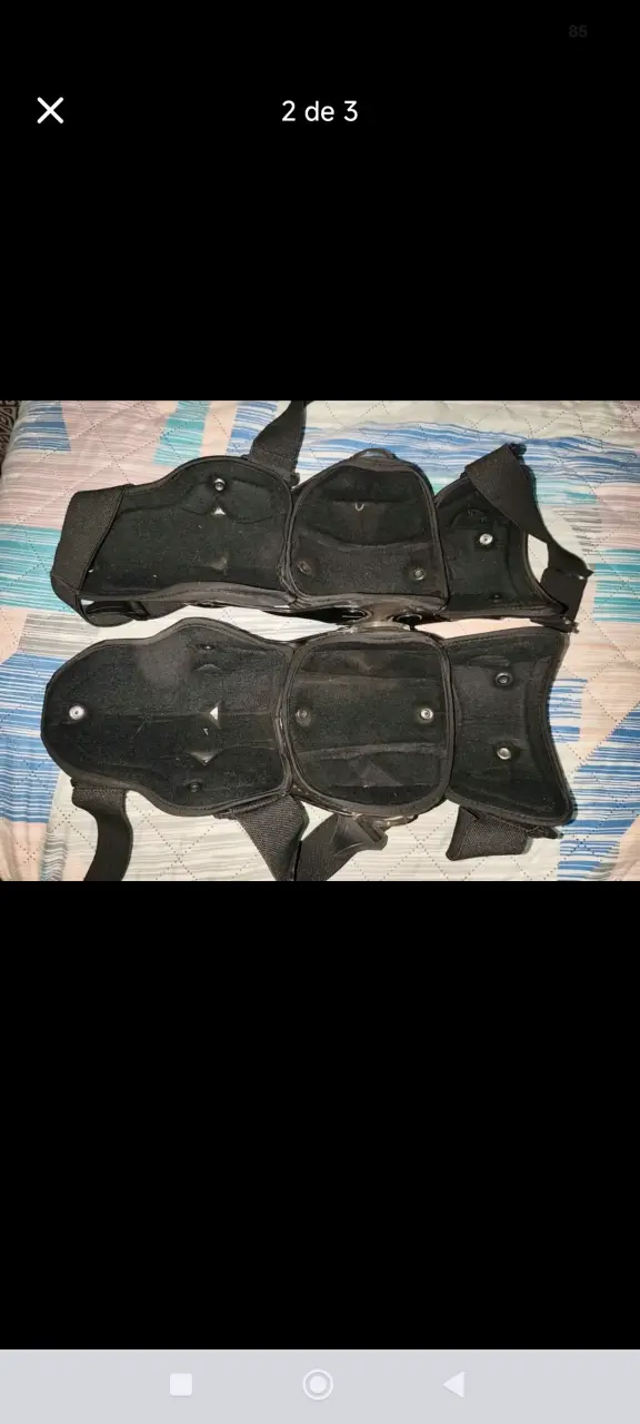 Rodilleras de protección para moto negras - 2