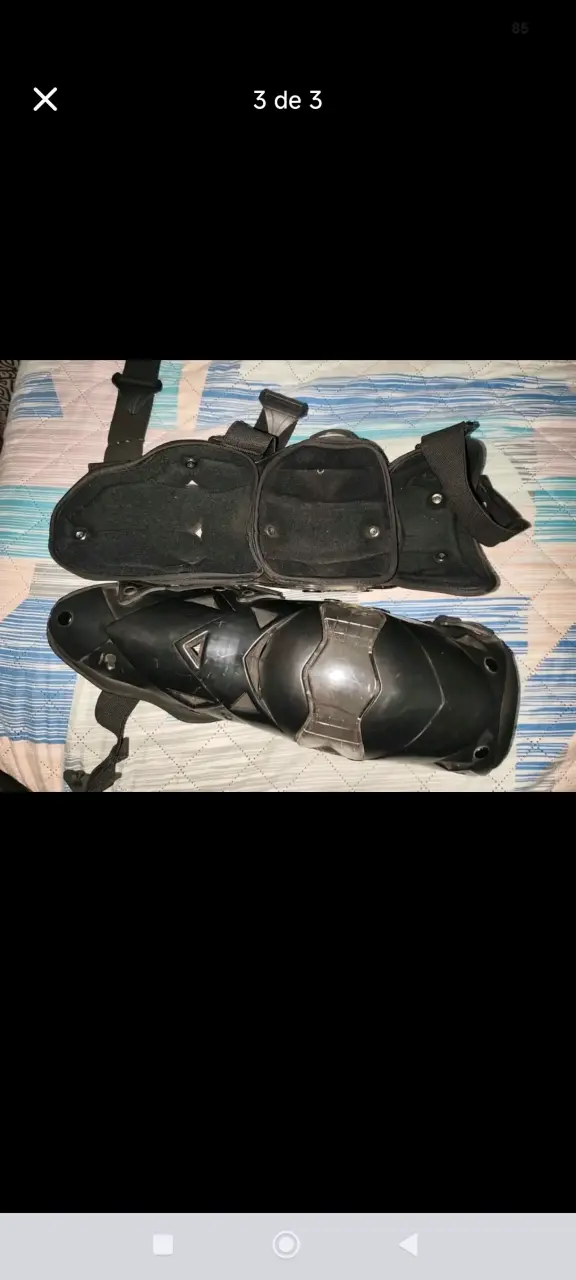 Rodilleras de protección para moto negras - 3