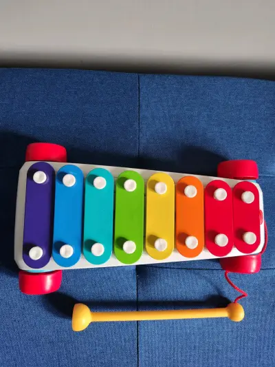 Xilófono infantil de colores con ruedas - miniatura 1