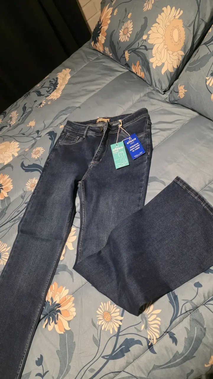 Jeans flare azul con bolsillos Efesis talla 42 - 4