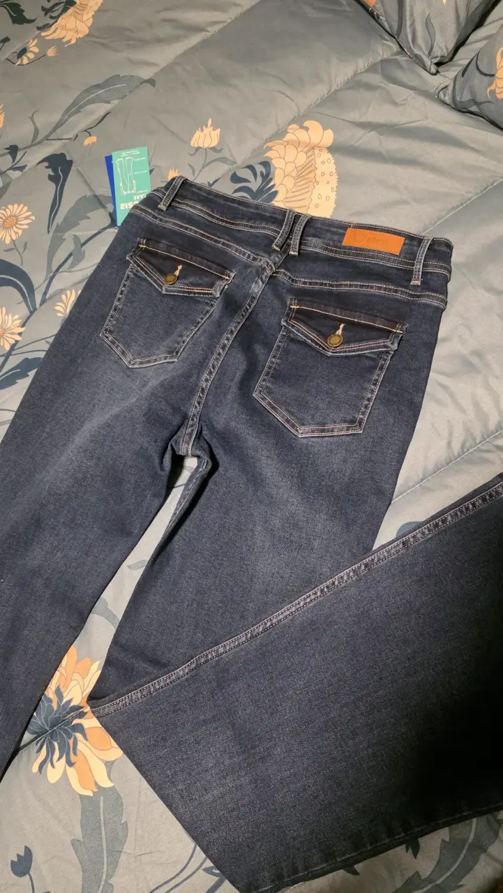 Jeans flare azul con bolsillos Efesis talla 42 - 5