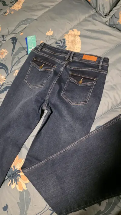 Jeans flare azul con bolsillos Efesis talla 42 - miniatura 5
