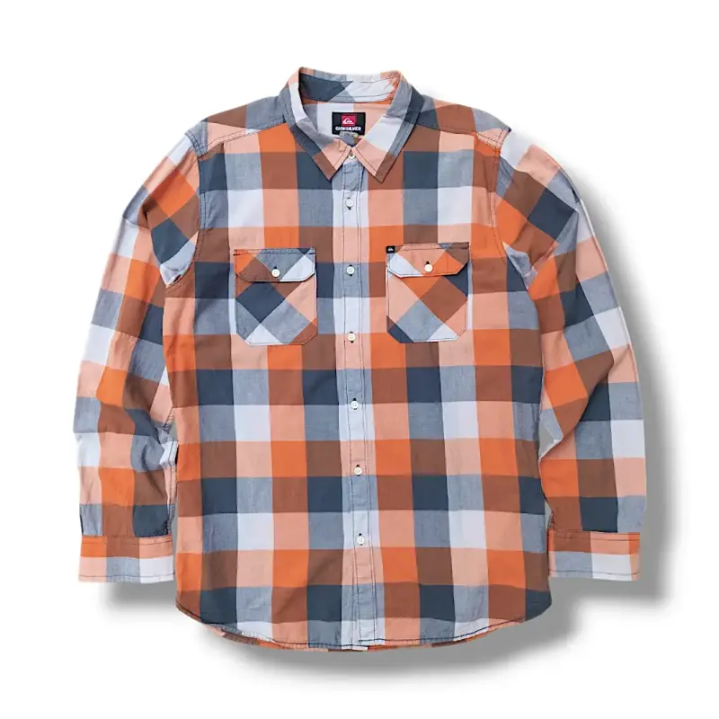 Camisa a cuadros Quiksilver para hombre talla L