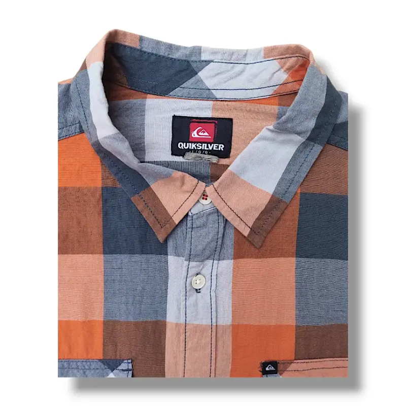 Camisa a cuadros Quiksilver para hombre talla L - 6