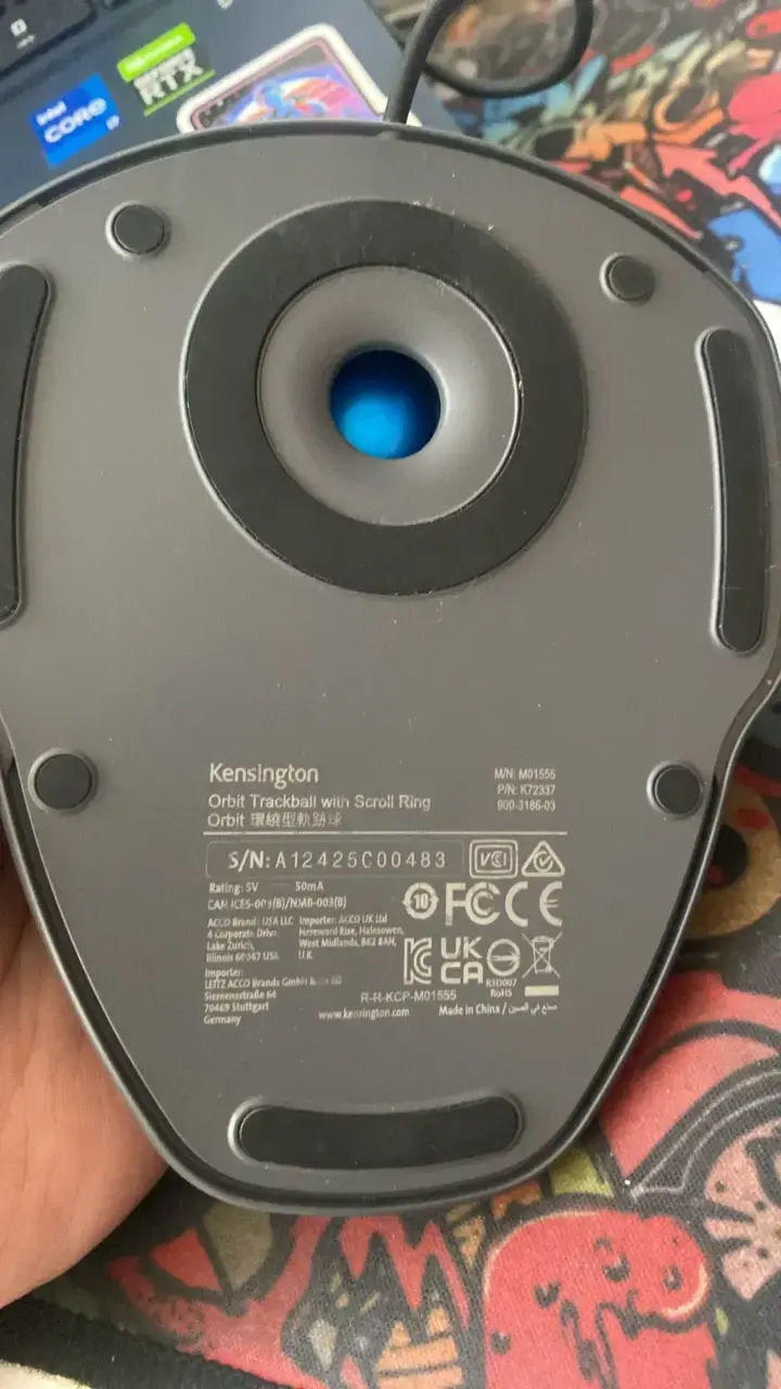 Trackball Kensington Orbit con anillo de desplazamiento - 3