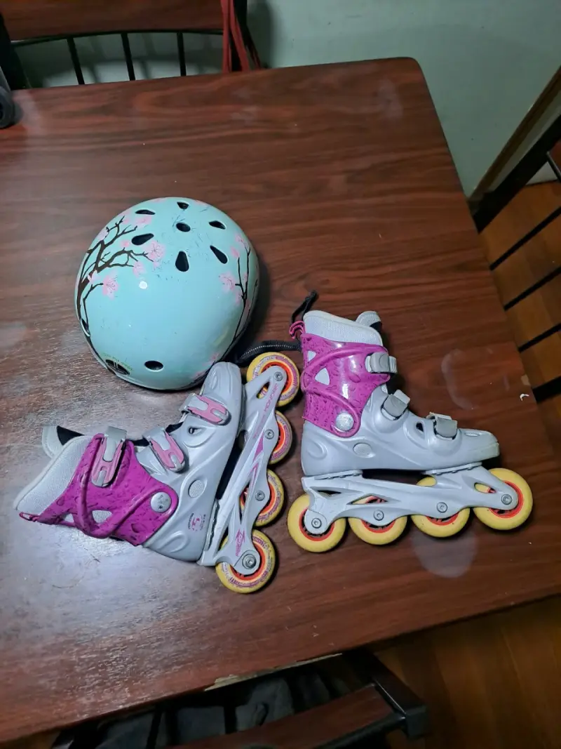 Patines en línea con casco para niña - 2