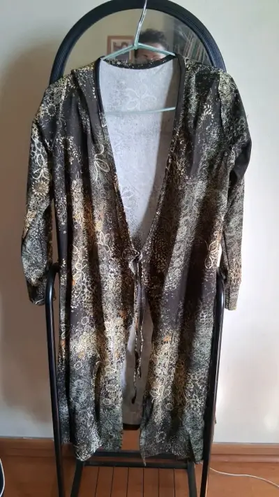 Vestido largo estampado floral bohemio - miniatura 1