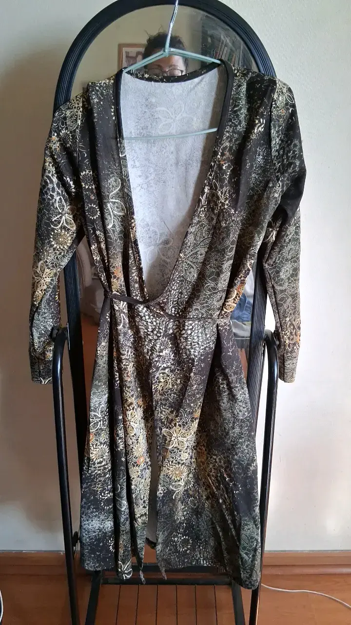 Vestido largo estampado floral bohemio - 2