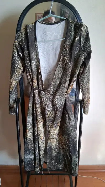 Vestido largo estampado floral bohemio - miniatura 2