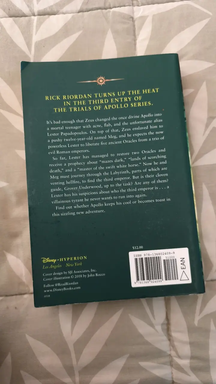Libro The Trials of Apollo: The Burning Maze - 2