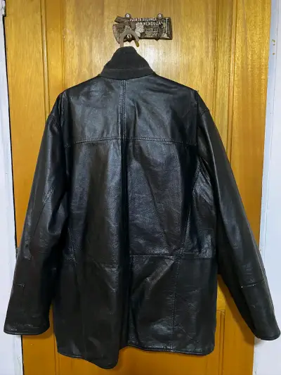 Chaqueta reversible de cuero y polar hombre - miniatura 2