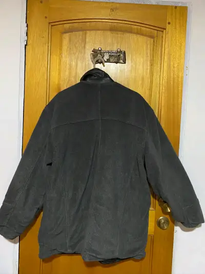 Chaqueta reversible de cuero y polar hombre - miniatura 4