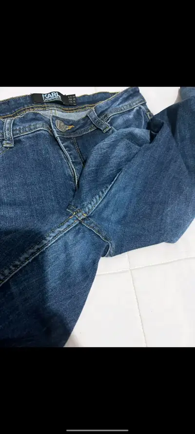 Jeans azul de mujer Karl Lagerfeld - miniatura 1