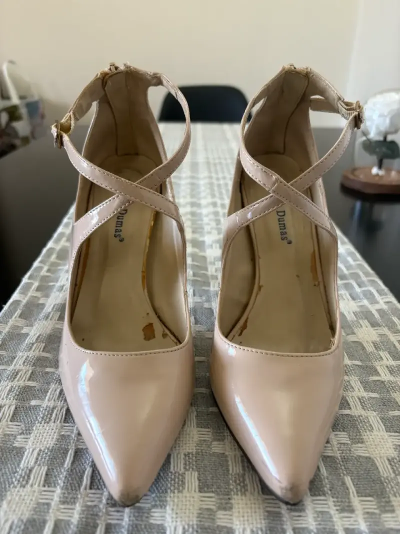 Zapatos de tacón nude con correas Pierre Dumas - 1
