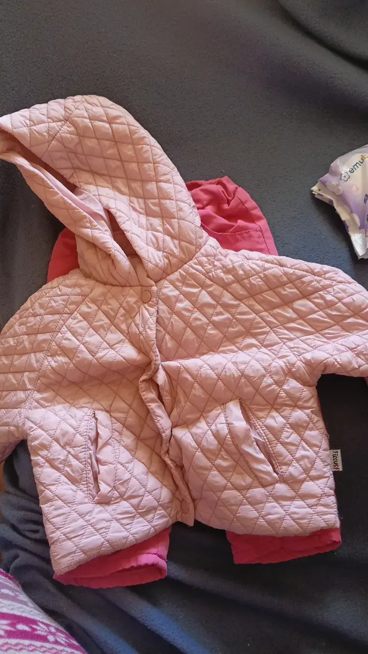 Pantalones de invierno para bebé color rosa - 2