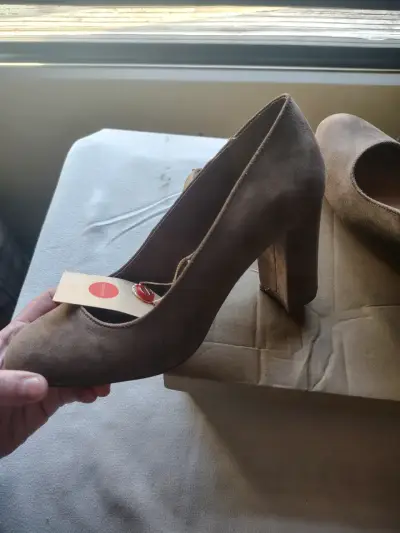 Zapatos de Tacón Alto Beige para Mujer talla 38 - miniatura 2