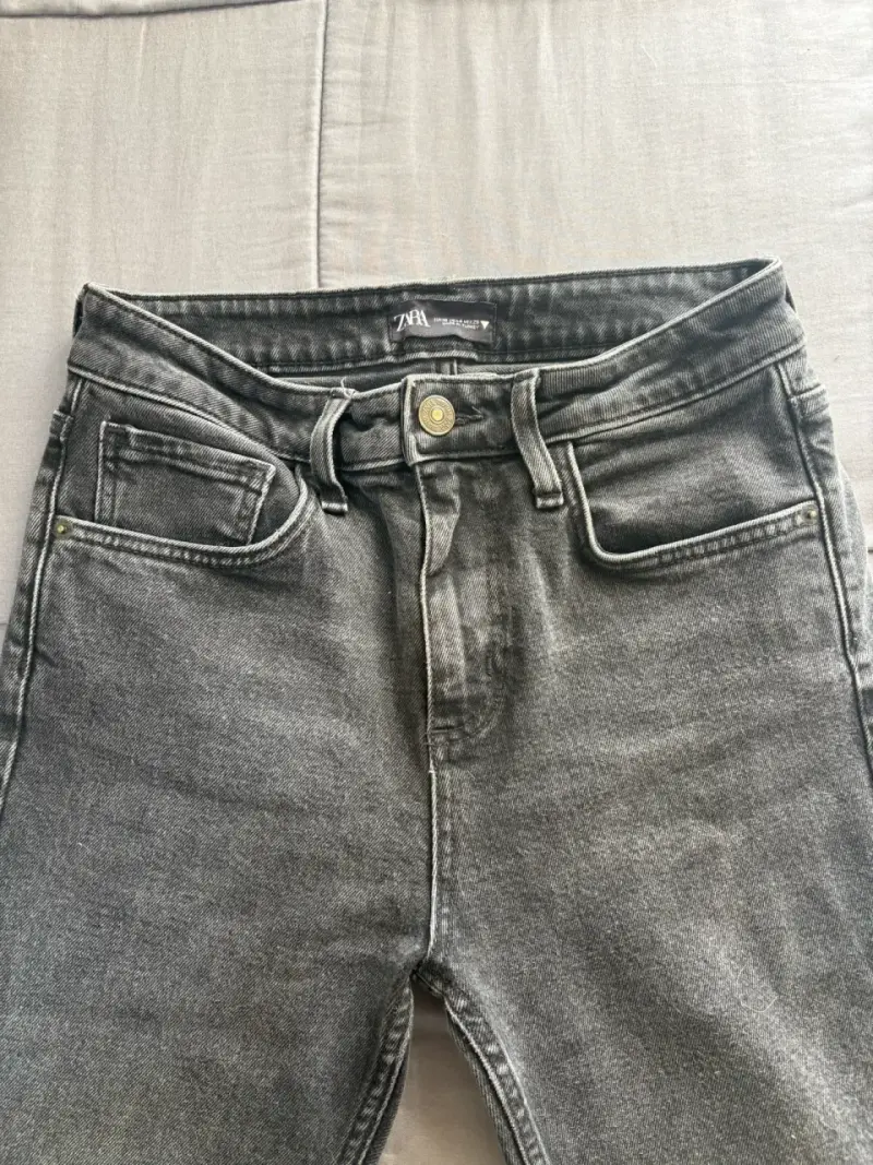 Jeans grises(negro) Zara para mujer - 2