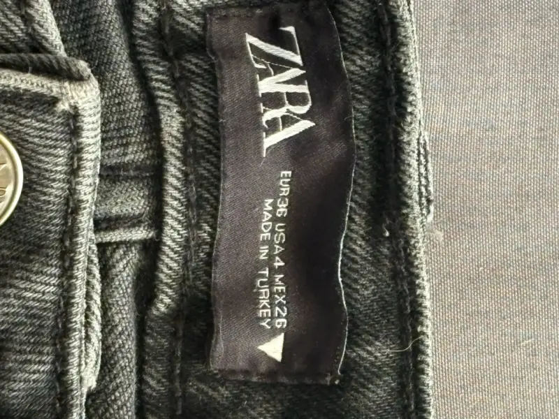 Jeans grises(negro) Zara para mujer - 3