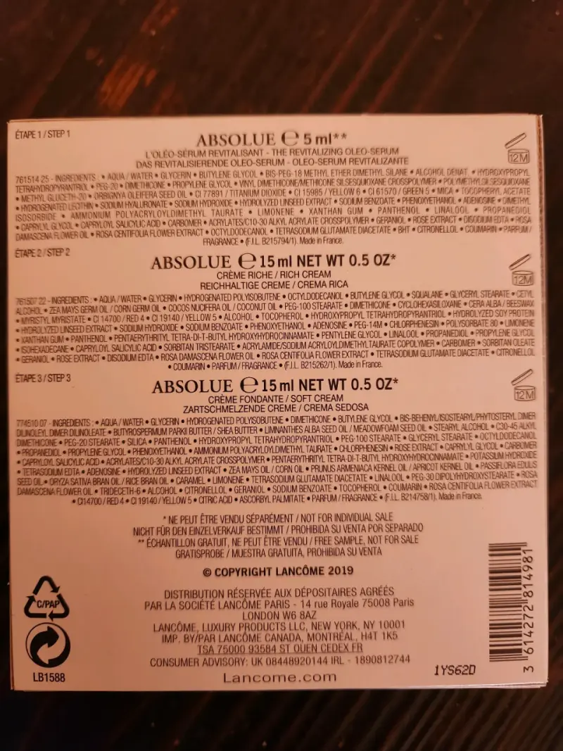Set de Cuidado Facial Lancôme Absolue - 2