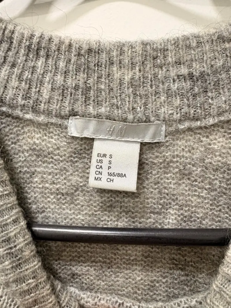 Suéter de lana gris H&M talla S - 4
