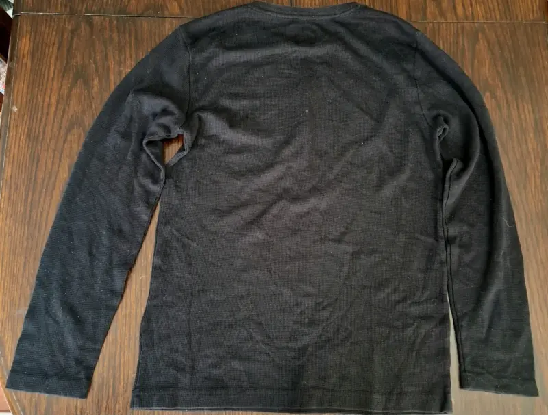 Polera manga larga negra Hurley para hombre - 2