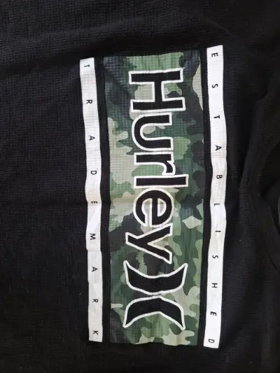Polera manga larga negra Hurley para hombre - miniatura 4