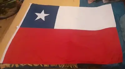 Bandera de Chile con estrella bordada - miniatura 1