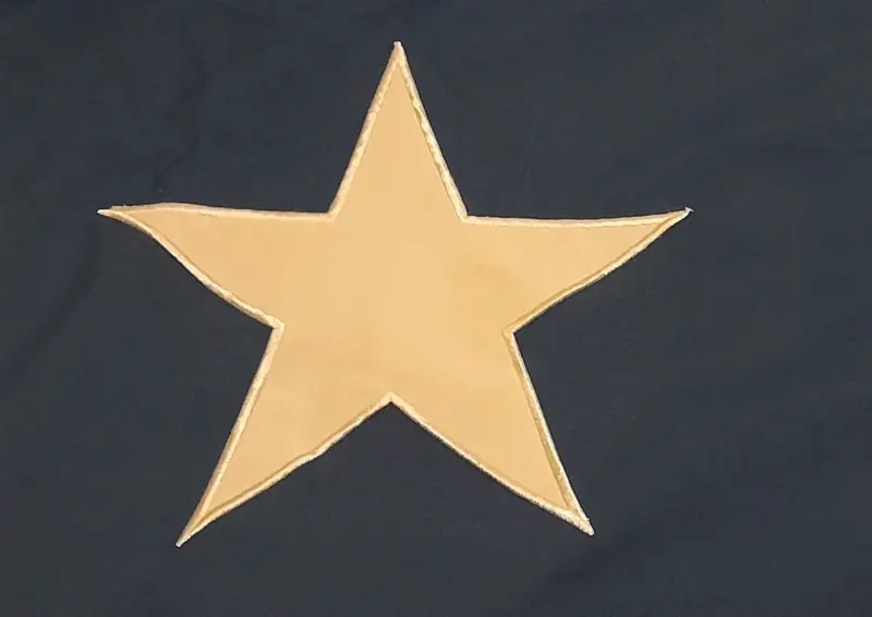Bandera de Chile con estrella bordada - 2