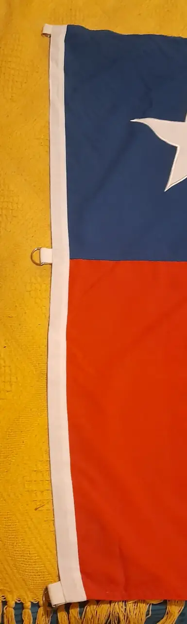 Bandera de Chile con estrella bordada - miniatura 3
