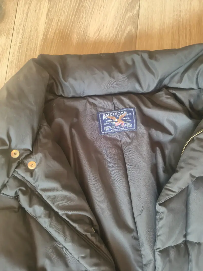 Parka largo acolchado negro American Classic - 2