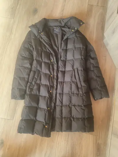 Parka largo acolchado negro American Classic - miniatura 3