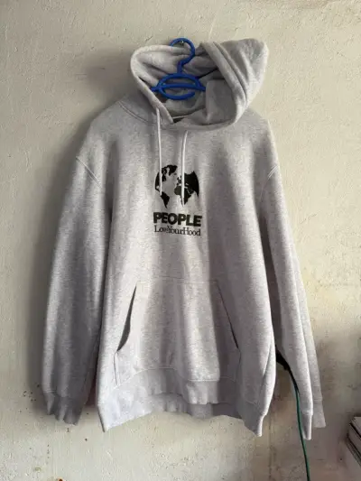 Polerón gris H&M con capucha - miniatura 1