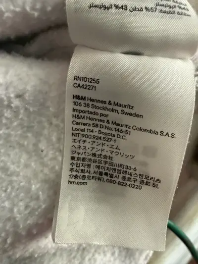 Polerón gris H&M con capucha - miniatura 5