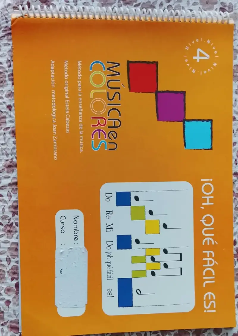 Libro Música en Colores Nivel 4