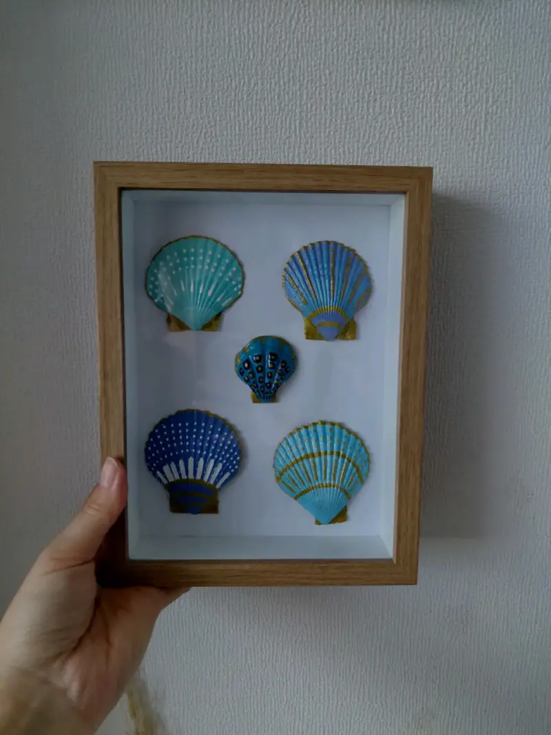 🌊Cuadro decorativo  conchas marinas - 2