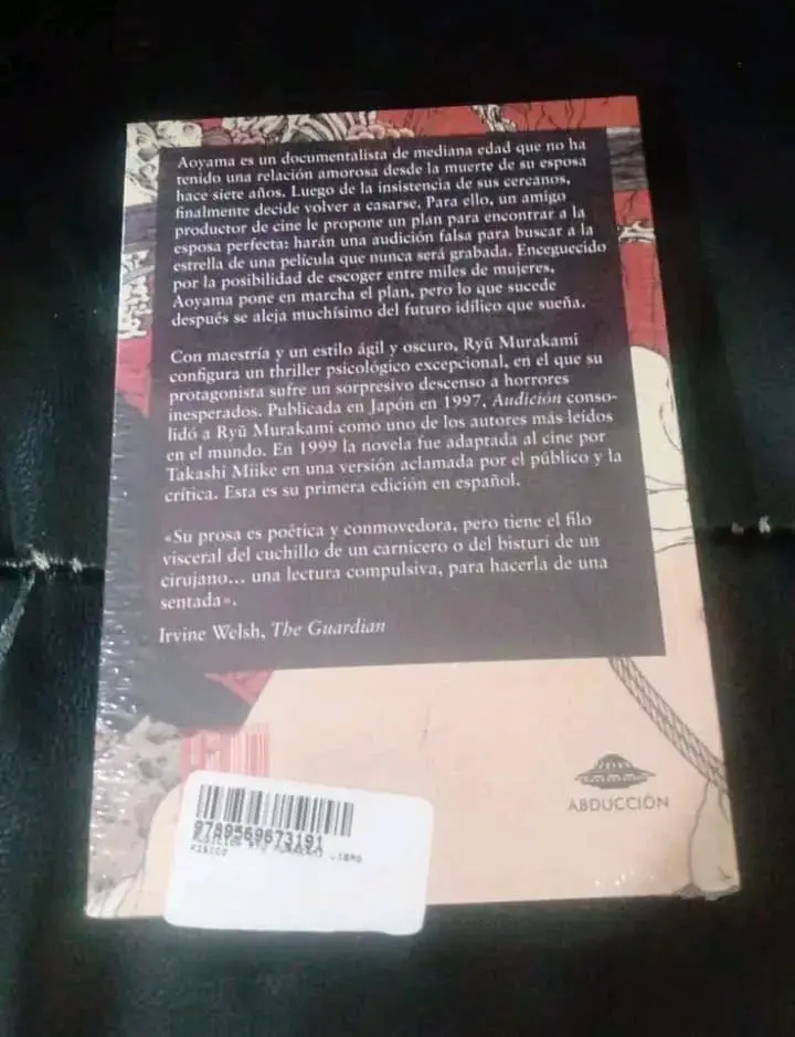Libro Audición de Ryu Murakami en español - 2