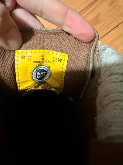 Botas de cuero marrón Caterpillar - miniatura 5