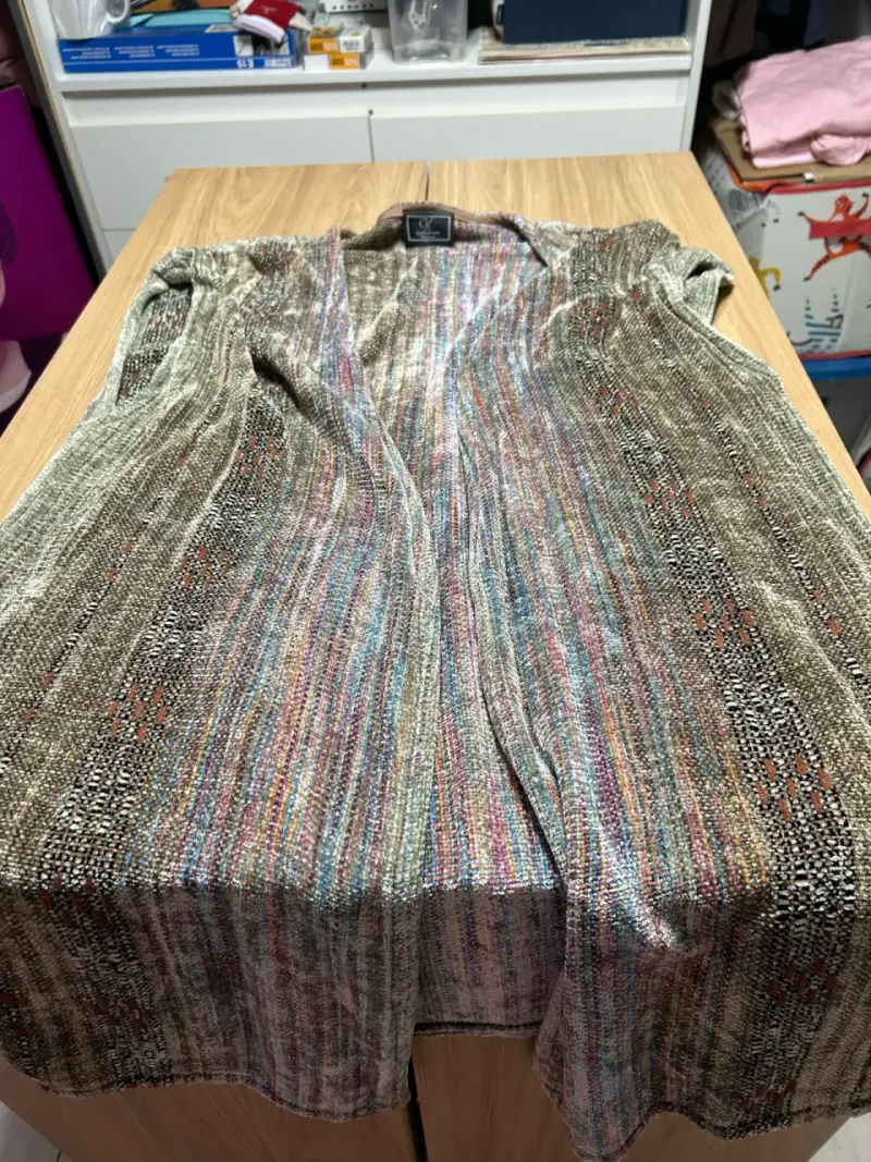 Cárdigan de punto multicolor para mujer