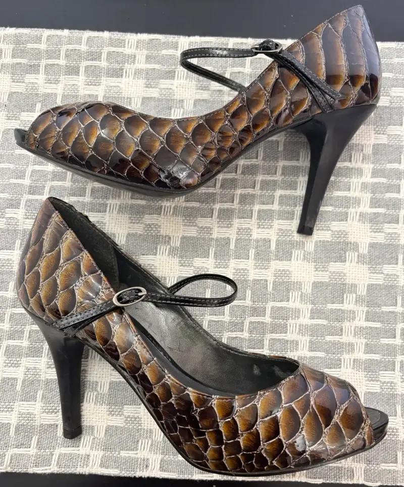 Zapatos de Tacón Peep Toe Via Uno - 2