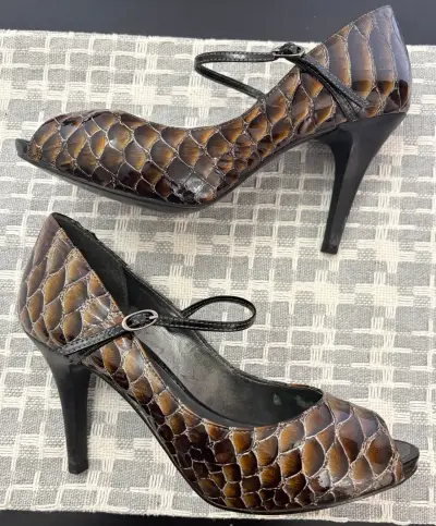 Zapatos de Tacón Peep Toe Via Uno - miniatura 2