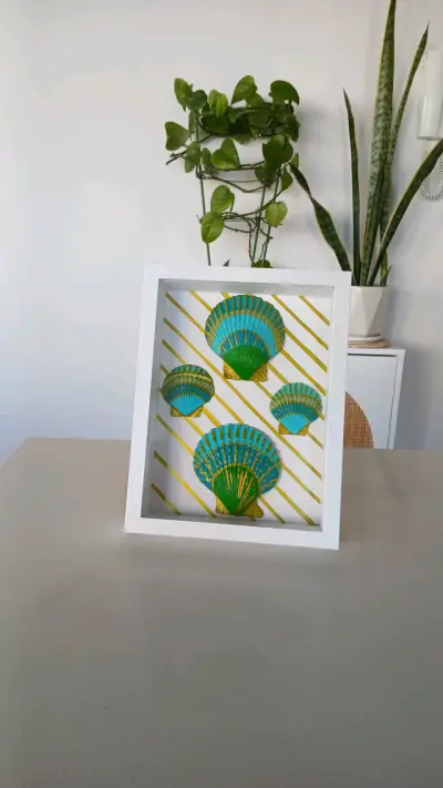 🌊Cuadros decorativos conchas marinas enmarcadas - miniatura 3