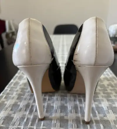 Zapatos de Tacón Alto Bicolor Elegantes - miniatura 4