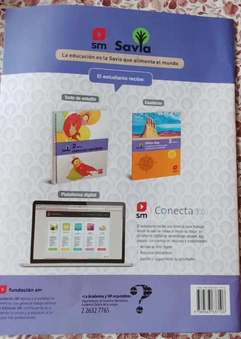 Cuaderno de Geografía Chile Hoy 2° Básico SM - 2