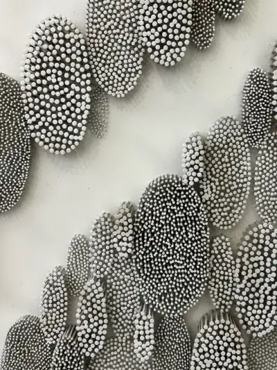 Cuadros 3D relieve nail art sculpture  blanco - miniatura 2