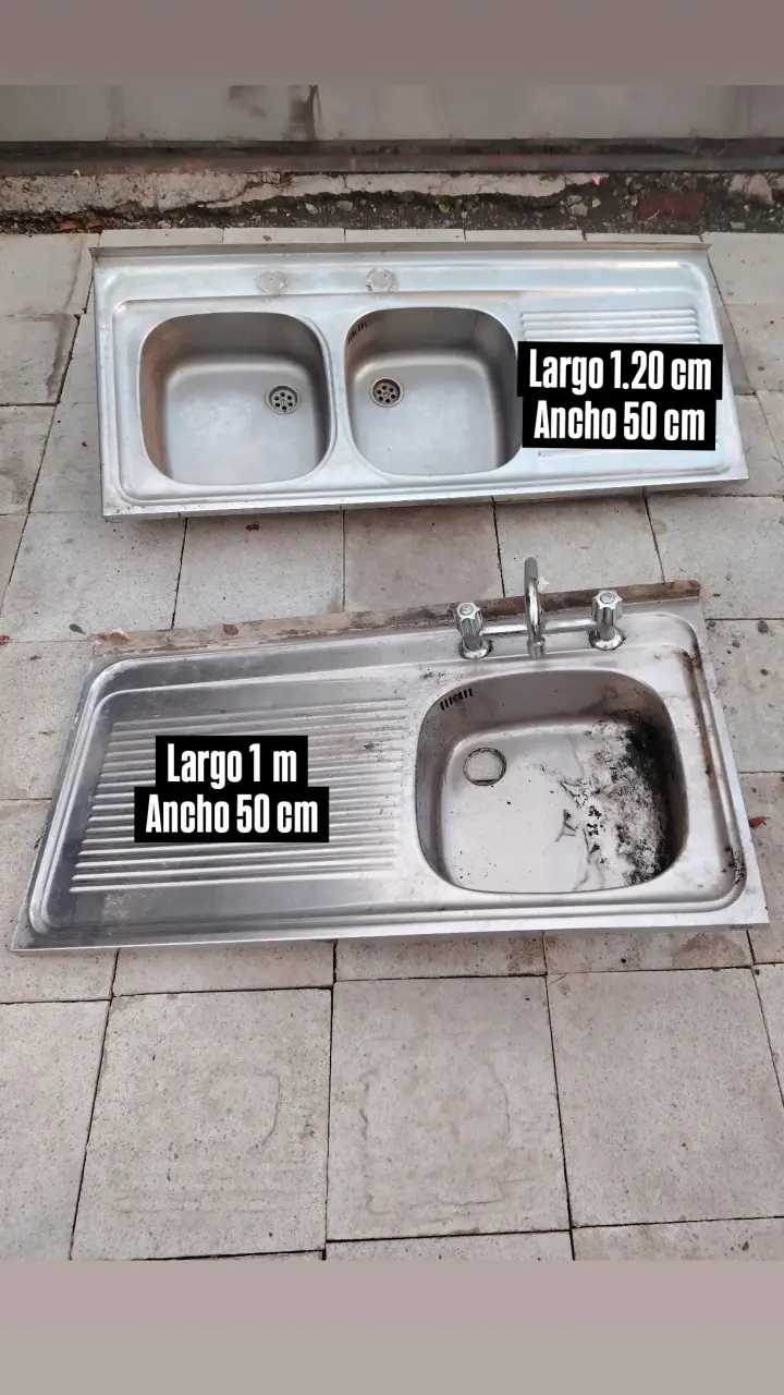 Lavaplatos de acero inoxidable doble y simple