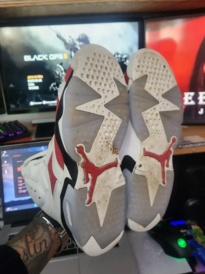 Zapatillas deportivas Nike Air Jordan retro 6rojas - 5